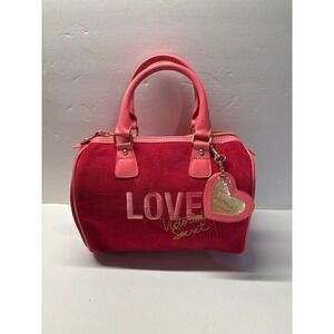 Victoria's Secret love spell, velour, pink bag (8x9)